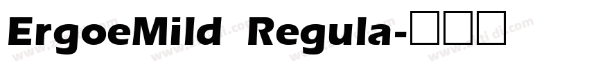 ErgoeMild Regula字体转换 ErgoeMild Regula字体转换